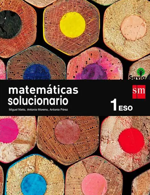 Portada Solucionario Matematicas 1 ESO SM Savia