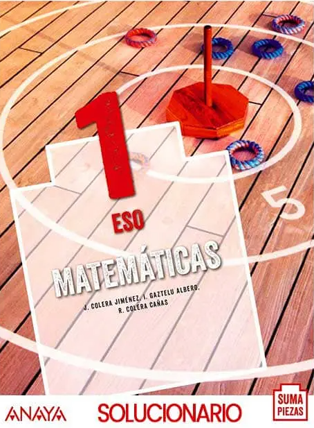 Portada Solucionario Matematicas 1 ESO Anaya Suma Piezas