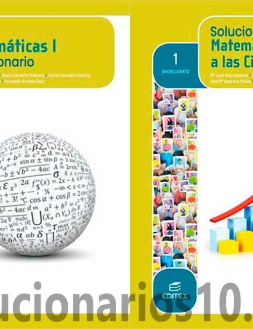 Portada Solucionario Matematicas 1 Bachillerato Editex