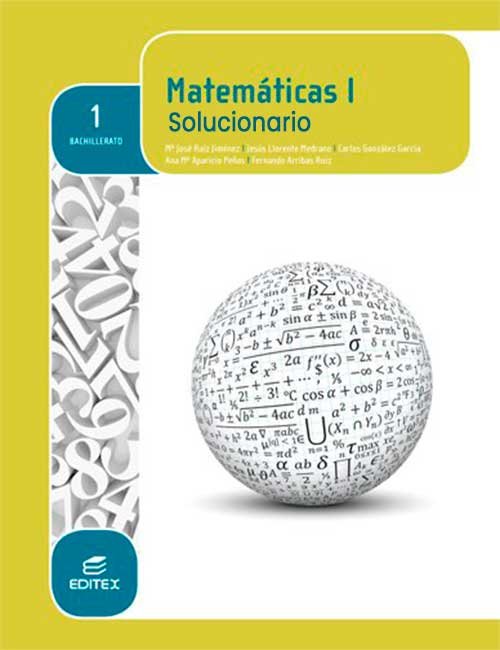 Portada Solucionario Matematicas 1 Bachillerato Editex